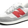 New Balance 237 Sneaker Uomo Grigio Pelle Camoscio