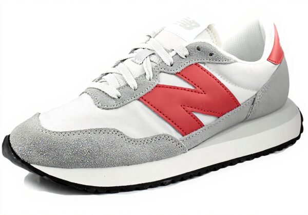 New Balance 237 Sneaker Uomo Grigio Pelle Camoscio