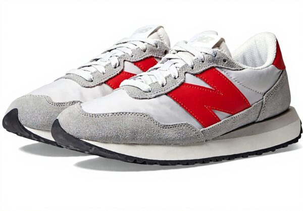 New Balance 237 Sneaker Uomo Grigio Pelle Camoscio