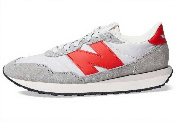 New Balance 237 Sneaker Uomo Grigio Pelle Camoscio