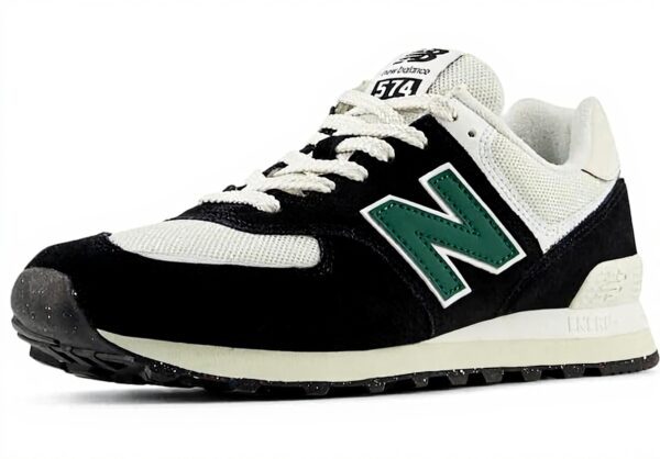 New Balance 574 Sneaker Unisex Adulto Nero Bianco Verde
