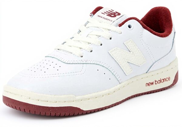 New Balance 80 Sneaker Uomo Bianco Tomaia Pelle Casual