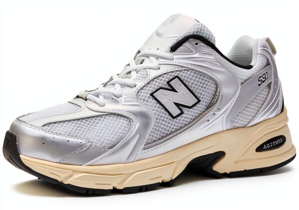New Balance 530 Sneaker Donna Bianco Grigio Materiale