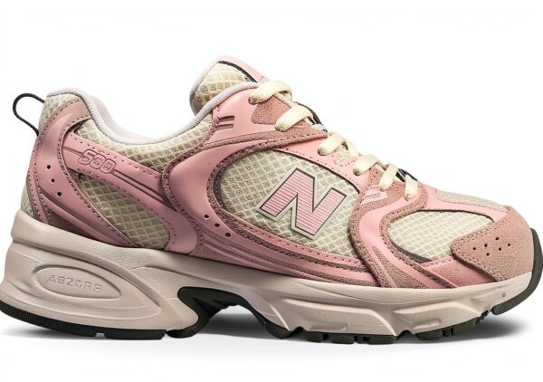 New Balance Scarpe Ragazze 530 Grigio Tessuto Pelle